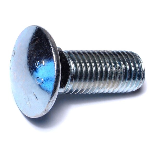 Midwest Fastener Carriage Bolt, Square Neck, 10 (Coarse), 2 in L, Steel, Zinc Plated, 20 PK 01181 - main